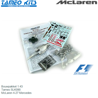 Bouwpakket 1:43 | Tameo SLK090 | McLaren 4-27 Mercedes