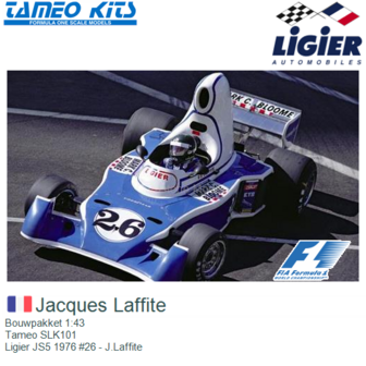 Bouwpakket 1:43 | Tameo SLK101 | Ligier JS5 1976 #26 - J.Laffite
