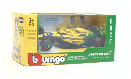 Modelauto 1:43 | Bburago 18-38214PM | McLaren f1 Taem MCL38 2024 #81 - O.Piastri
