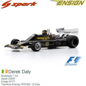 Modelauto 1:43 | Spark S3947 | Ensign N177 | Theodore Racing 1979 #22 - D.Daly