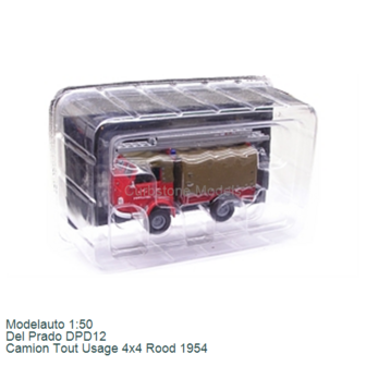 Modelauto 1:50 | Del Prado DPD12 | Camion Tout Usage 4x4 Rood 1954