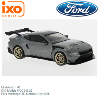Modelauto 1:43 | IXO-Models MOC343.22 | Ford Mustang GTD Metallic Grey 2025
