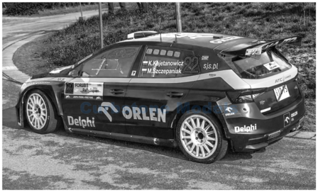 Modelauto 1:43 | IXO-Models RAM969.22 | Skoda Fabia RS Rally2 2024 #22 - K.Kajetanowicz  - M.Szczepaniak