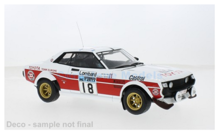Modelauto 1:18 | IXO-Models 18RMC189C.22 | Toyota Celica 2000 GT (RA21) 1977 #18 - J.Th&eacute;rier - M.Vial