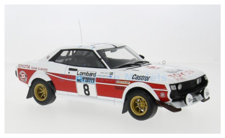 Modelauto 1:18 | IXO-Models 18RMC189A.22 | Toyota Celica 2000 GT RA21 1977 #8 - H.Mikkola - A.Hertz