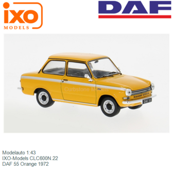 Modelauto 1:43 | IXO-Models CLC600N.22 | DAF 55 Orange 1972