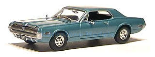 Modelauto 1:43 | Sunstar VSS10101 | Mercury Cougar Metallic Blue 1968