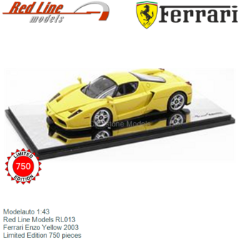 Modelauto 1:43 | Red Line Models RL013 | Ferrari Enzo Yellow 2003