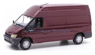 Modelauto 1:43 | Minichamps 430089300 | Ford Transit Box Delivery van High Roof Metallic Red 2000