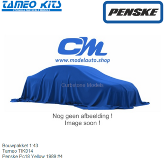 Bouwpakket 1:43 | Tameo TIK014 | Penske Pc18 Yellow 1989 #4