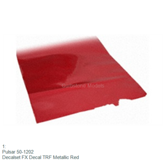 1: | Pulsar 50-1202 | Decalset FX Decal TRF Metallic Red
