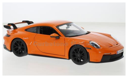 Modelauto 1:24 | Bburago 18-21104ORANGE | Porsche 911 GT3  992 Orange 2021