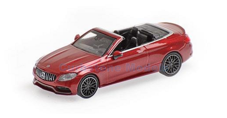 Modelauto 1:87 | Minichamps 870037032 | Mercedes Benz AMG C 63 C-Class Metallic Red 2016