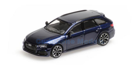 Modelauto 1:87 | Minichamps 870018211 | Audi RS4 Avant Metallic Blue 2018