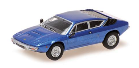 Modelauto 1:87 | Minichamps 870103324 | Lamborghini Urraco Metallic Blue 1974