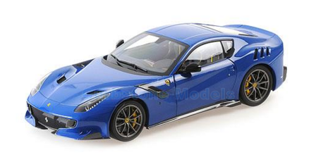 Modelauto 1:18 | BBR Models BBR182107 | Ferrari F12 TDF Metallic Blue 2015