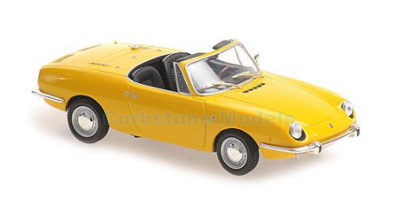Modelauto 1:43 | Minichamps 940121230 | Fiat 850 Sport Spider Yellow 1968