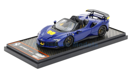 Modelauto 1:43 | BBR Models BBRC286I | Ferrari SF-90 XX Spyder Eletric Blue 2024