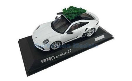 Modelauto 1:43 | Dealer WAP0208110NTBS | Porsche 911 Turbo S (992) White 2021