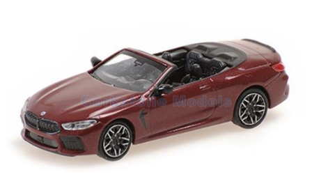 Modelauto 1:87 | Minichamps 870029034 | BMW M8 Cabriolet Metallic Red 2019