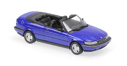 Modelauto 1:43 | Minichamps 940170531 | Saab 900 Cabrio Metallic Blue 1995