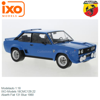 Modelauto 1:18 | IXO-Models 18CMC129.22 | Abarth Fiat 131 Blue 1980