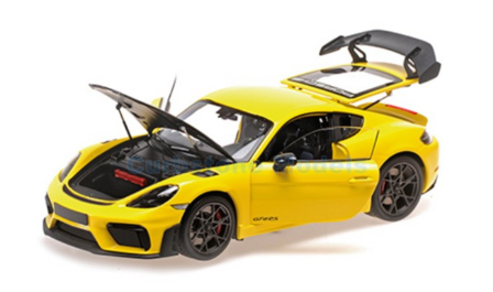 Modelauto 1:18 | Minichamps 110062124 | Porsche Cayman GT4 RS Yellow 2024