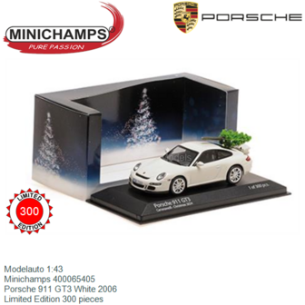 Modelauto 1:43 | Minichamps 400065405 | Porsche 911 GT3 White 2006
