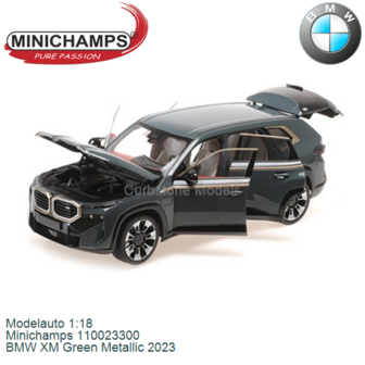 Modelauto 1:18 | Minichamps 110023300 | BMW XM Green Metallic 2023