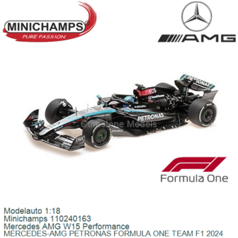 Modelauto 1:18 | Minichamps 110240163 | Mercedes AMG W15 Performance | MERCEDES-AMG PETRONAS FORMULA ONE TEAM F1 2024