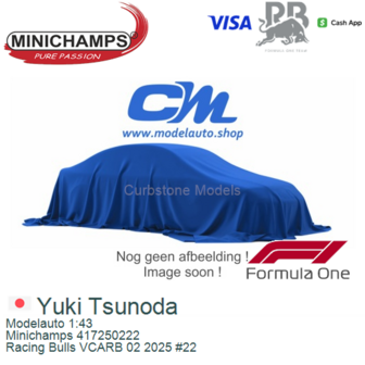 Modelauto 1:43 | Minichamps 417250222 | Racing Bulls VCARB 02 2025 #22