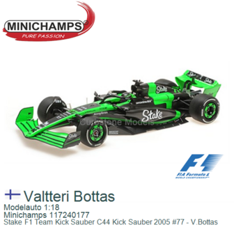 Modelauto 1:18 | Minichamps 117240177 | Stake F1 Team Kick Sauber C44 Kick Sauber 2005 #77 - V.Bottas