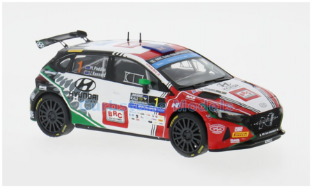 Modelauto 1:43 | IXO-Models RAM952B.22 | Hyundai i20 N Rally2 | BRC Racing Team 2024 #1 - J.Kennard - H.Paddon