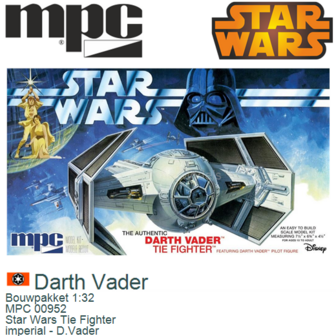 Bouwpakket 1:32 | MPC 00952 | Star Wars Tie Fighter | imperial - D.Vader