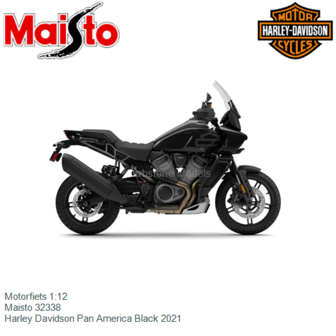 Motorfiets 1:12 | Maisto 32338 | Harley Davidson Pan America Black 2021