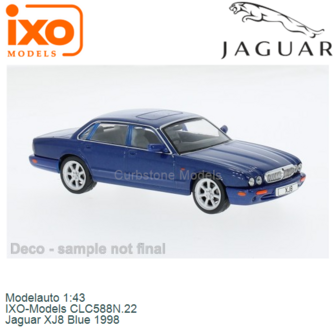 Modelauto 1:43 | IXO-Models CLC588N.22 | Jaguar XJ8 Blue 1998