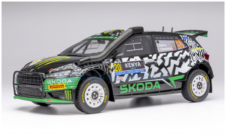 Modelauto 1:18 | IXO-Models 18RMC222.22 | Skoda Fabia Rally2 | Toksport WRT-team 2024 #20 - E.Edmondson - O.Solberg
