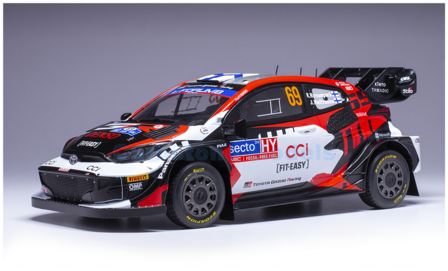 Modelauto 1:18 | IXO-Models 18RMC218.22 | Toyota Gazoo Racing GR Yaris Rally1 Hybrid 2024 #69 - H.Rovanper&auml; - J.Halttunen