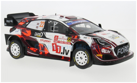 Modelauto 1:18 | IXO-Models 18RMC215.22 | M-Sport Ford WRT Puma Hybrid Rally1 2024 #22 - F.Renars - M.Sesks