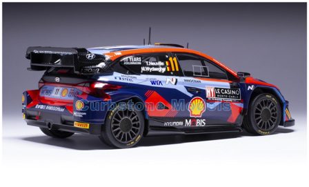 Modelauto 1:18 | IXO-Models 18RMC153A.22 | Hyundai Mobis i20 WRC1 2023 #11 - T.Neuville - M.Wydaeghe