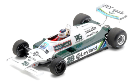 Modelauto 1:43 | Spark S6993 | Williams Racing FW07B 1980 #28 - C.Reutemann