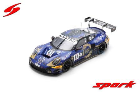 Modelauto 1:18 | Spark 18SB078 | Porsche 911 GT3 R | Phantom Global Racing 2024 #23 - T.Preining - J.Evans - J.Eriksson