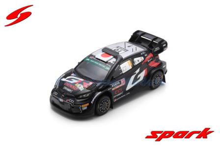 Modelauto 1:43 | Spark S6874 | Toyota Gazoo Racing Yaris GR Bybrid Rally1 2024 #18 - A.Johnston - T.Katsuta