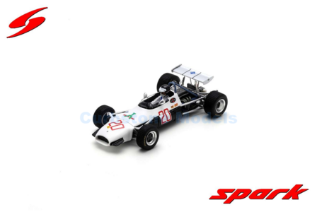Modelauto 1:43 | Spark S8305 | Brabham BT30 Judd | Ahrens Racing Team 1969 #20 - K.Ahrens