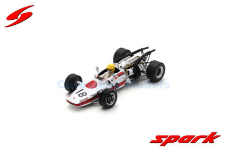 Modelauto 1:43 | Spark S6227 | Honda RS302 1968 #18 - J.Schlesser