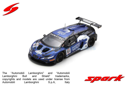 Modelauto 1:43 | Spark SB782 | Lamborghini Hurac&aacute;n GT3 EVO 2 | GRT Grasser Racing 2024 #163 - F.Perera - M.Mapelli - J.Pepper