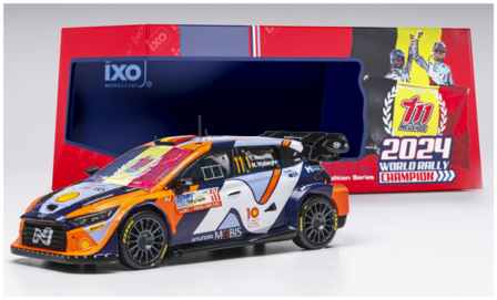 Modelauto 1:43 | IXO-Models RAM967.22 | Hyundai Shell Mobis WRT i20 N Rally1 2024 #11 - T.Neuville - M.Wydaeghe