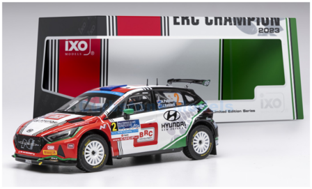 Modelauto 1:43 | IXO-Models RAM952A.22 | Hyundai i20 N Rally2 2023 #2 - J.Kennard - H.Paddon