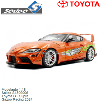 Modelauto 1:18 | Solido S1809006 | Toyota GT Supra | Gazoo Racing 2024