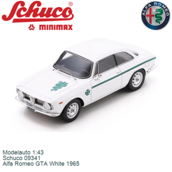Modelauto 1:43 | Schuco 09341 | Alfa Romeo GTA White 1965